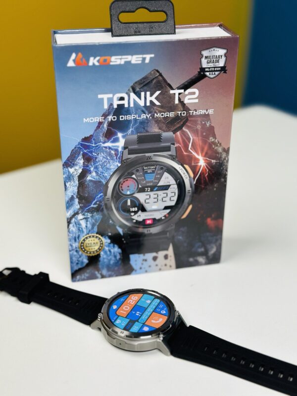 KOSPET TANK T2 Smartwatch- Black Color - Image 3