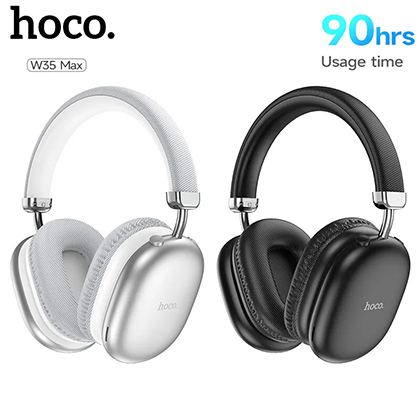 Hoco W35 Max Wireless Headphone- Silver Color