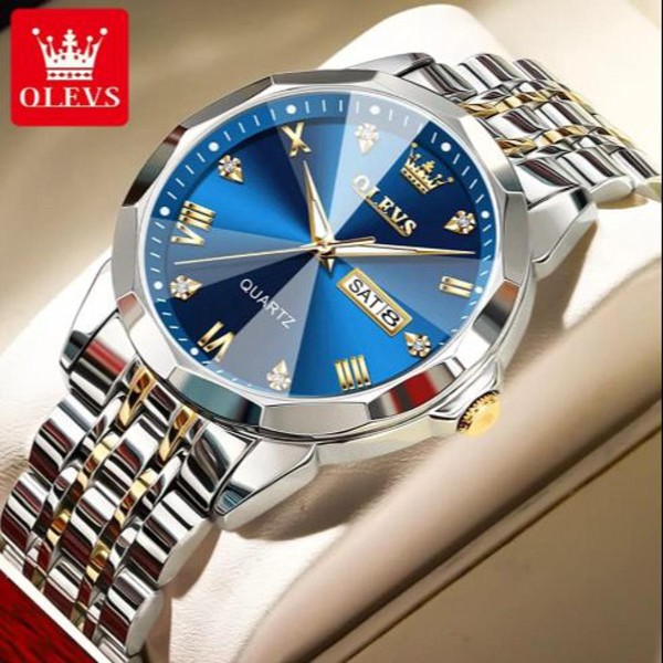 OLEVS 9931G Blue New Exclusive Design Quartz Watch for Men